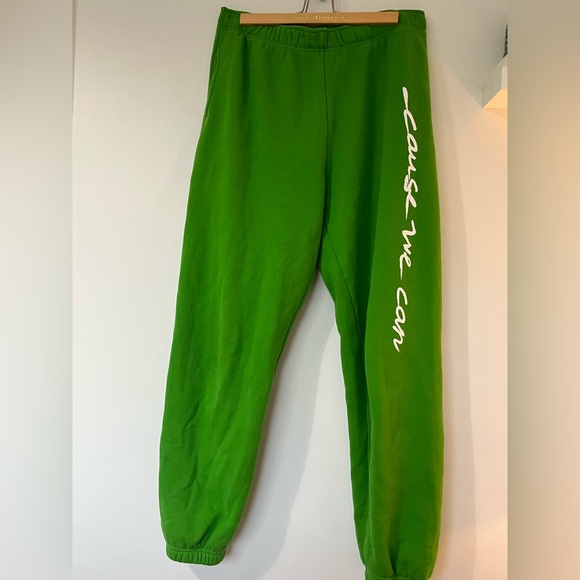 GREEN TNA “CAUSE WE CAN” SWEATPANTS - Picture 1 of 3
